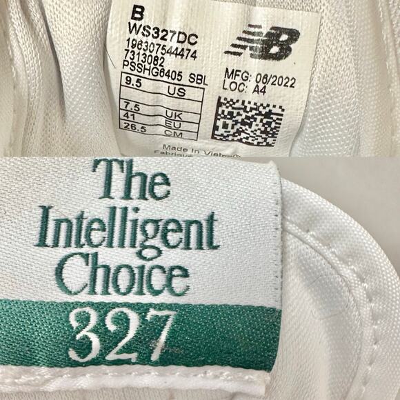 New Balance 327 sneakers in Nightwatch Green crocodile womens size‎ 9.5 Euro 40 - Picture 15 of 16